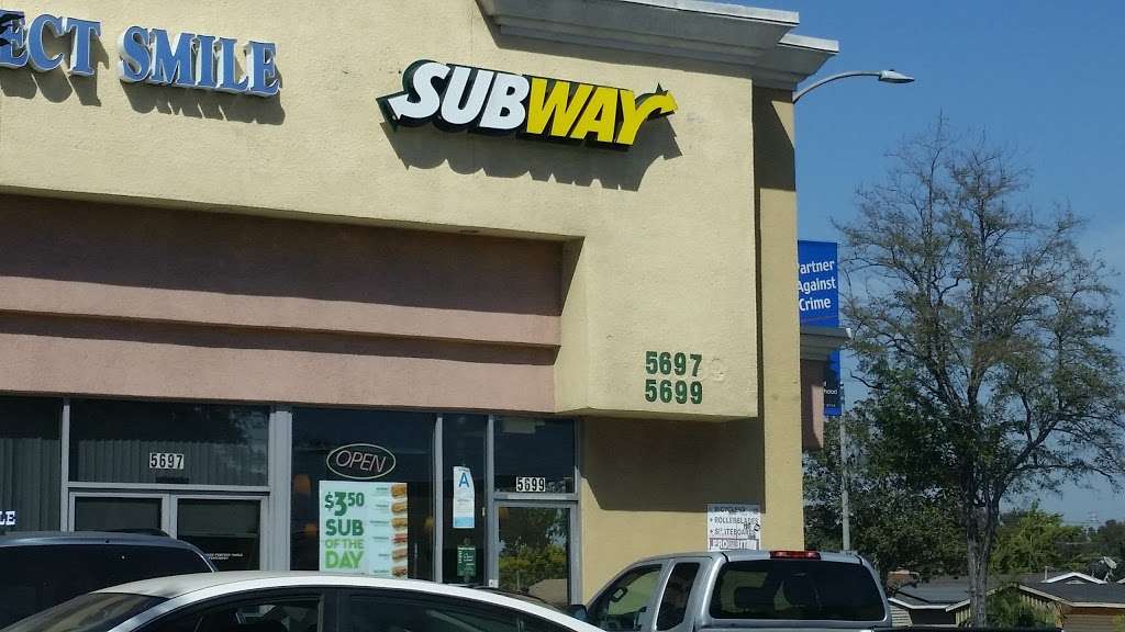 Subway | 5699 B Woodruff Ave, Lakewood, CA 90713, USA | Phone: (562) 920-9606