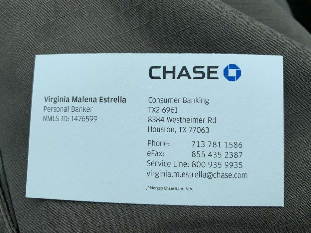 Chase Bank | 8384 Westheimer Rd, Houston, TX 77063 | Phone: (713) 339-1261