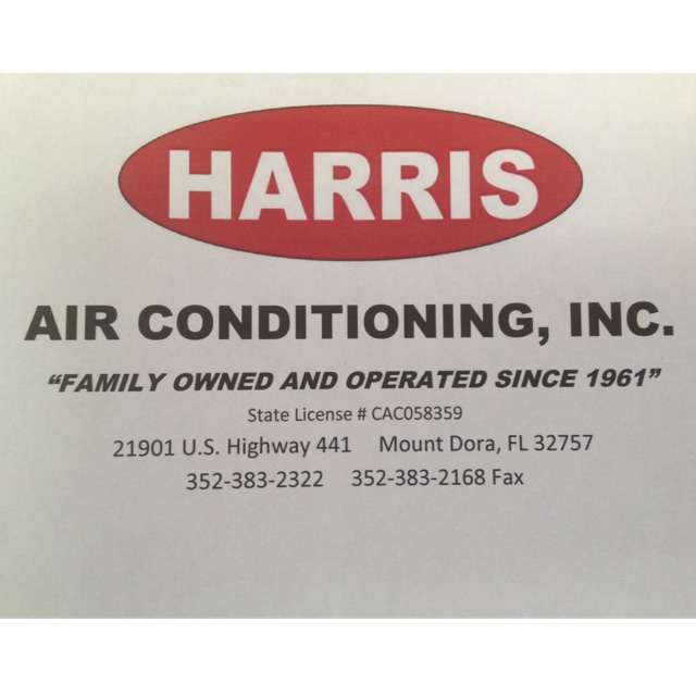 Harris Air Conditioning Inc | 21901 US-441, Mt Dora, FL 32757 | Phone: (352) 383-2322