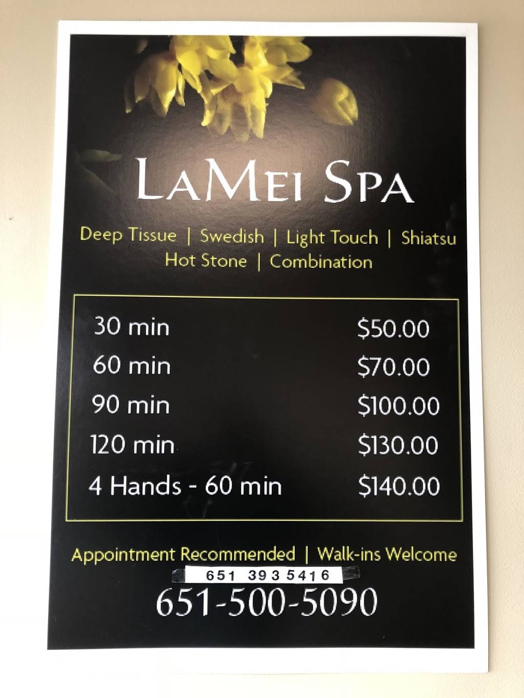 LaMei Spa | 5751 Blaine Ave E, Inver Grove Heights, MN 55076, USA | Phone: (651) 393-5416