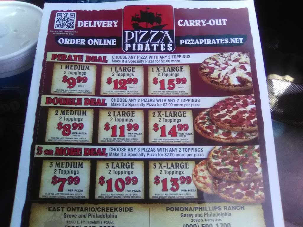 Pizza Pirates | 10255 Mission Boulevard, Riverside, CA 92509, USA | Phone: (951) 360-3832