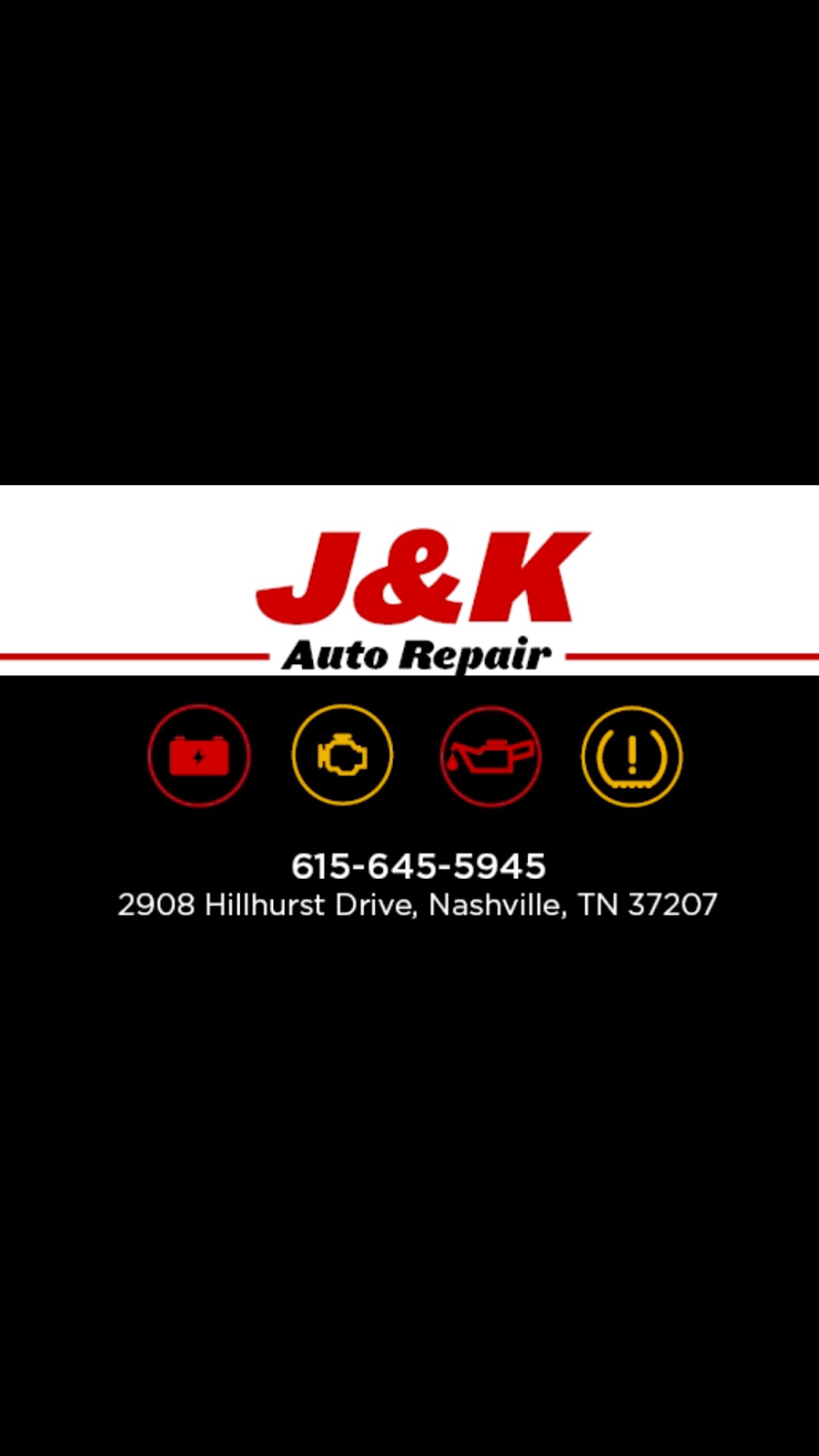 J&K Auto Repair | 2908 Hillhurst Dr, Nashville, TN 37207, USA | Phone: (615) 645-5945