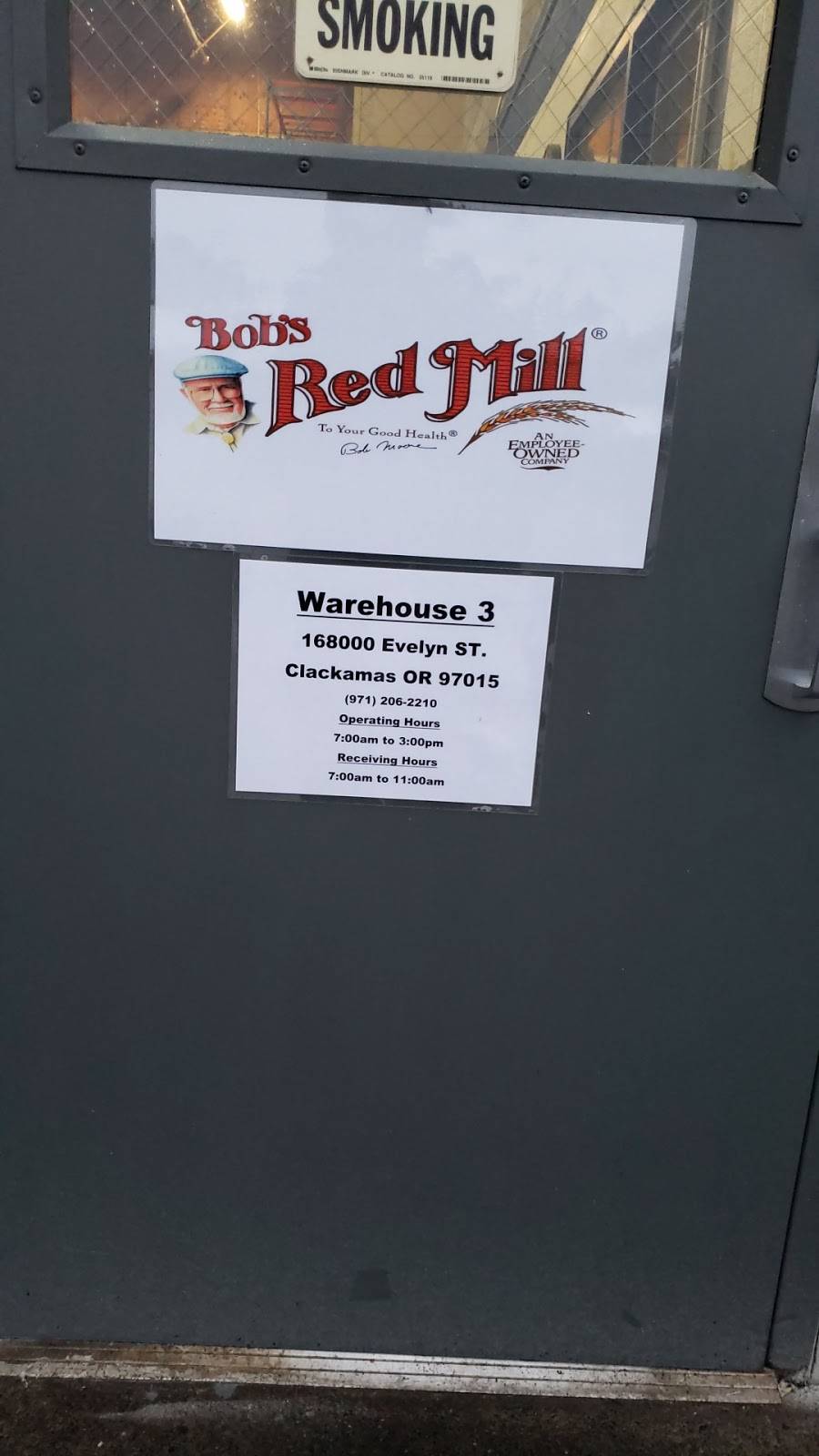 Bobs Red Mill warehouse #3 | 16800 SE Evelyn St, Clackamas, OR 97015, USA | Phone: (971) 206-2210