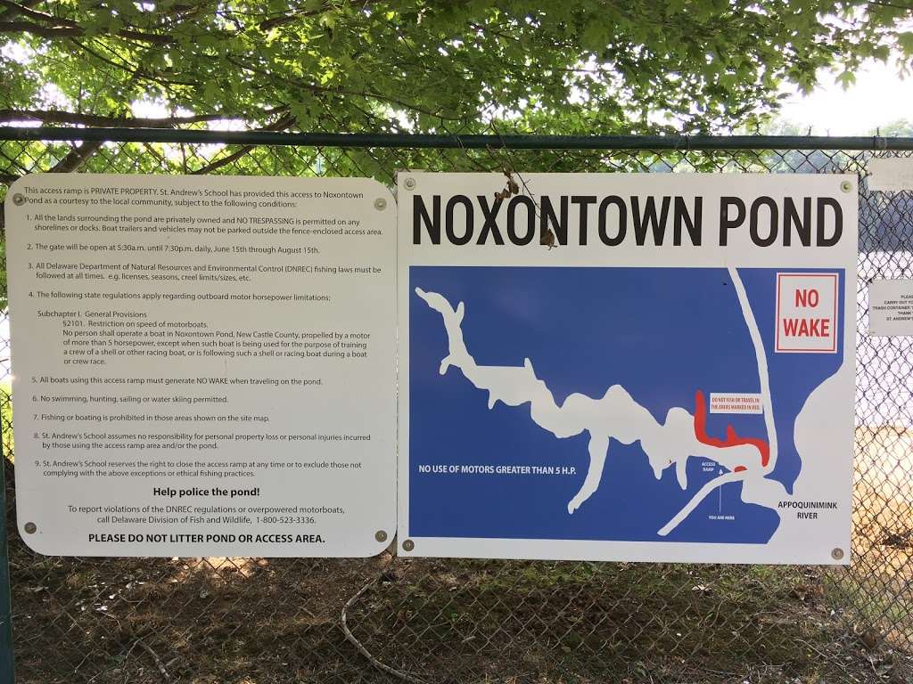 Noxontown Pond Launching Ramp St. Andrews | 468 Noxontown Rd, Townsend, DE 19734, USA