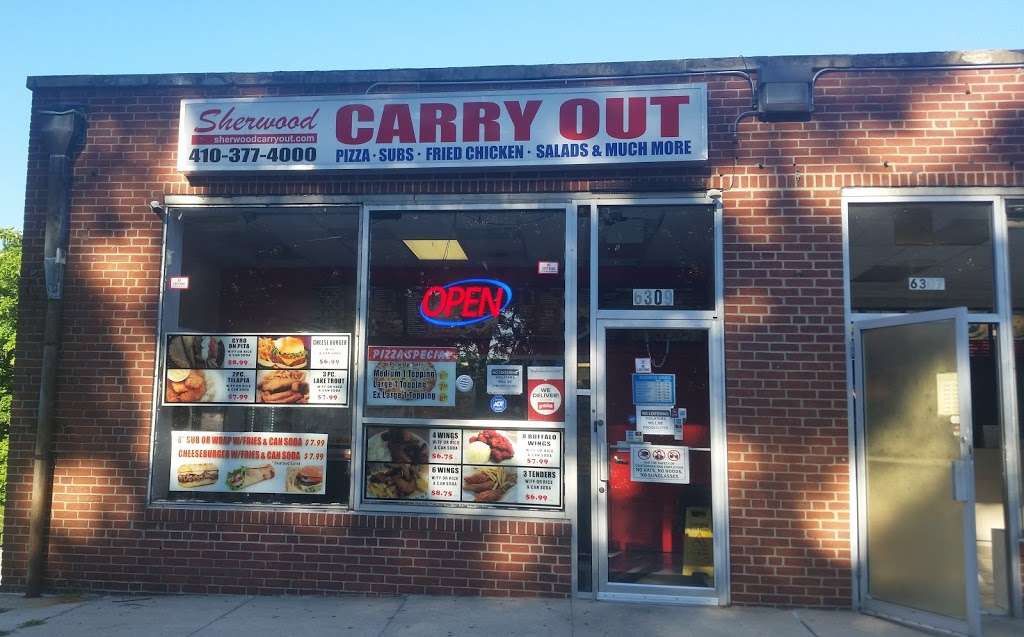 Sherwood Carry Out | 6309 Sherwood Rd, Baltimore, MD 21239, USA | Phone: (410) 377-4000