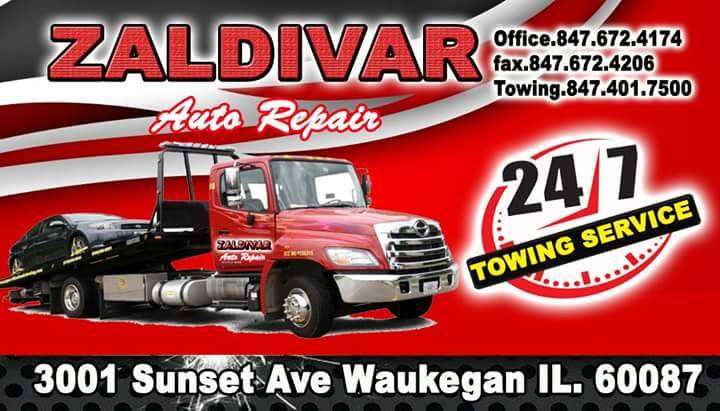 ZALDIVAR AUTO REPAIR | 3001 Sunset Ave, Waukegan, IL 60087, USA | Phone: (847) 672-4174