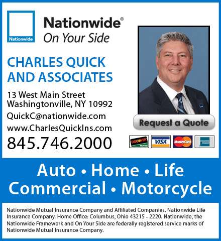 Charles Quick Insurance Agency | 13 W Main St, Washingtonville, NY 10992, USA | Phone: (845) 497-1119