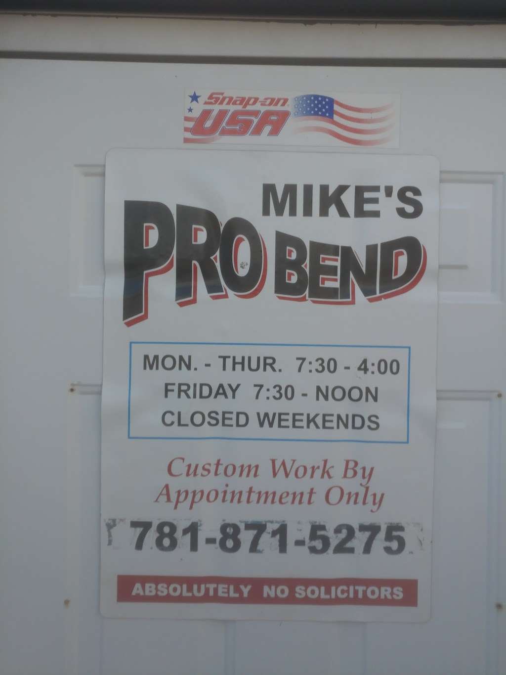 Mikes Pro Bend | 70 County Rd, Plympton, MA 02367, USA | Phone: (781) 582-1038