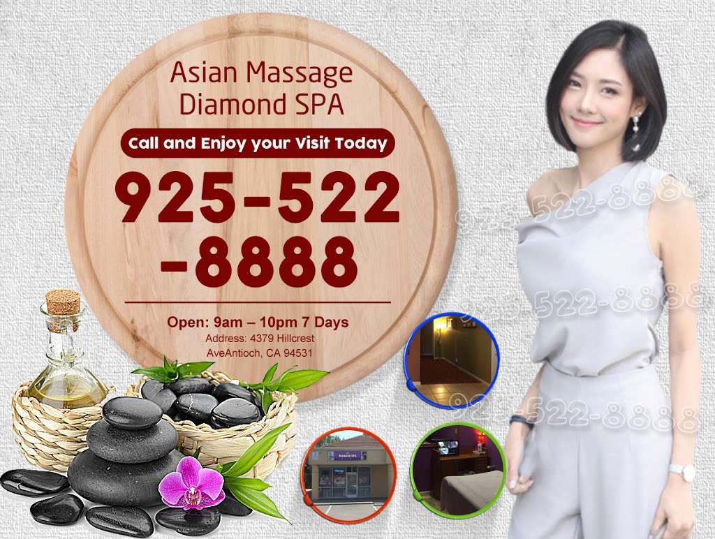 Asian Massage Antioch | Diamond SPA | 4379 Hillcrest Ave, Antioch, CA 94531 | Phone: (925) 522-8888