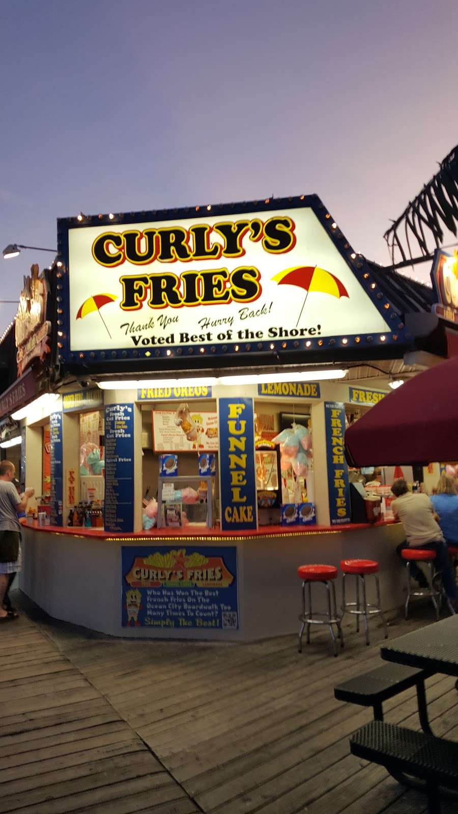 Curlys Fries - Colony Walk | 3573, 944 Boardwalk, Ocean City, NJ 08226, USA | Phone: (609) 398-1972