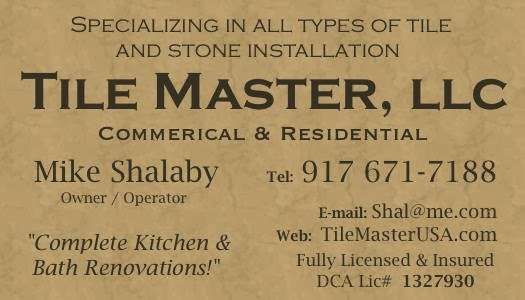 Tile Master, LLC | 1073 Sinclair Ave, Staten Island, NY 10309 | Phone: (917) 671-7188