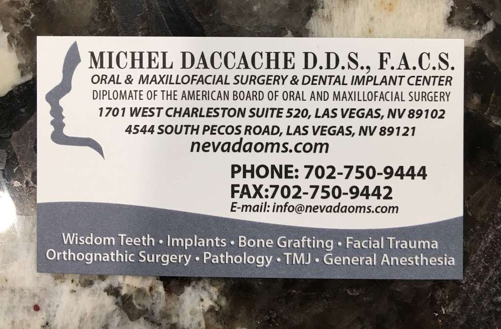 Dr. Michel Daccache, DDS | 1701 W Charleston Blvd #520, Las Vegas, NV 89102, USA | Phone: (702) 750-9444