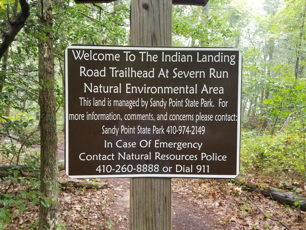 Indian Head Landind Road Trailhead At The Severn River | 960-1020 Indian Landing Rd, Millersville, MD 21108, USA