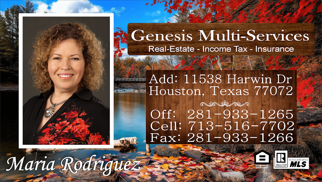 Genesis Income Tax and Multi-Services | 11538 Harwin Dr, Houston, TX 77072 | Phone: (281) 933-1265
