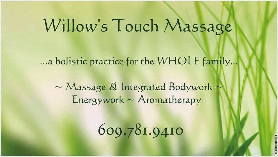 Willows Touch Massage - Kathy Kemery, LMT | 1368 Route 38 East, Hainesport, NJ 08036, USA | Phone: (609) 781-9410