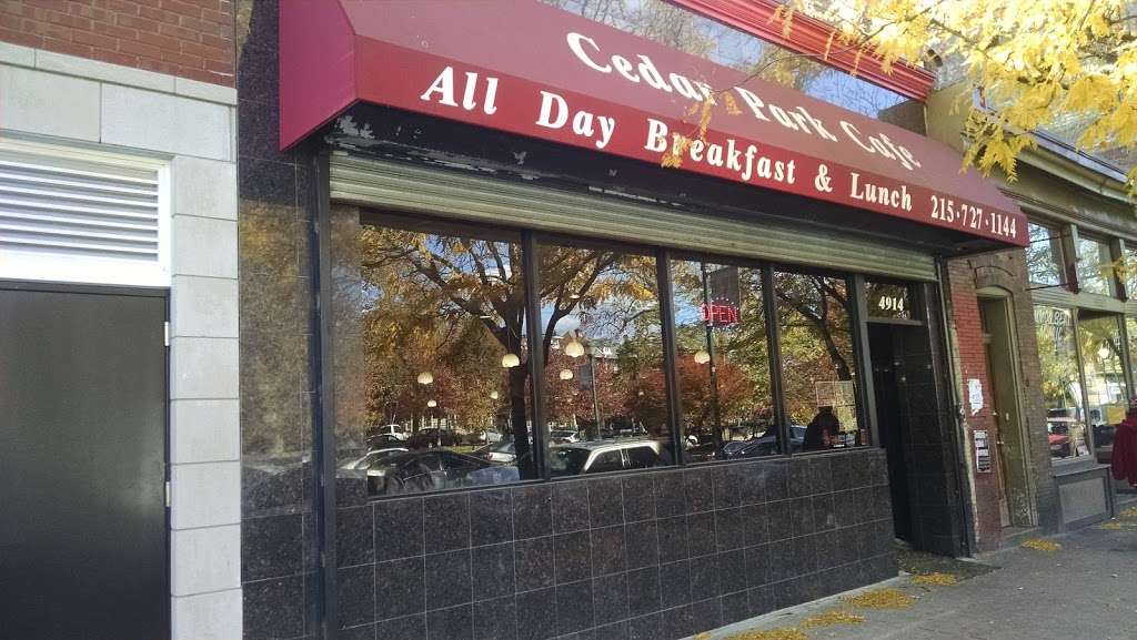 Cedar Park Cafe | 4914 Baltimore Ave, Philadelphia, PA 19143, USA | Phone: (215) 727-1144