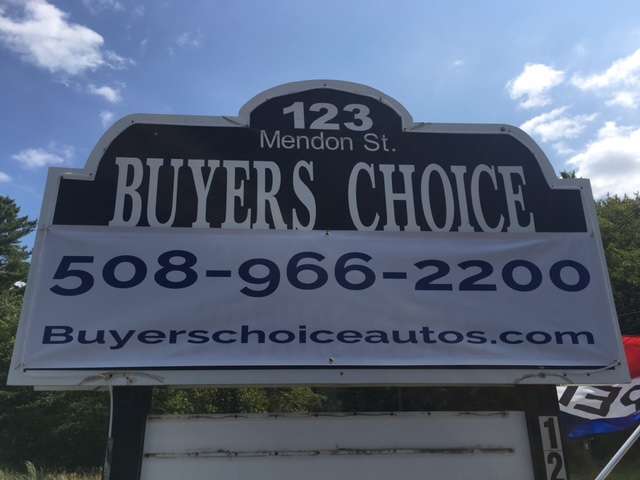 Buyers Choice Auto Sales LLC | 123 Mendon St, Bellingham, MA 02019, USA | Phone: (508) 657-3483