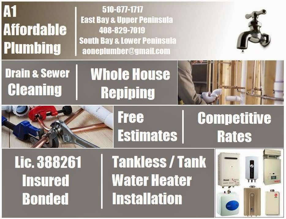 A-1 Plumbing & Water Heaters | 525 San Leandro Blvd, San Leandro, CA 94577, USA | Phone: (510) 382-9922