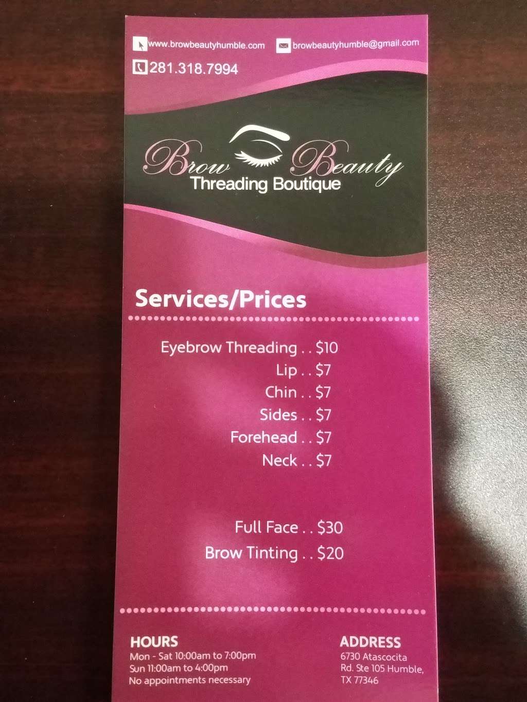 Eyebrow Threading - Brow Beauty | 6730 Atascocita Road #105, Humble, TX 77346, USA | Phone: (281) 318-7994