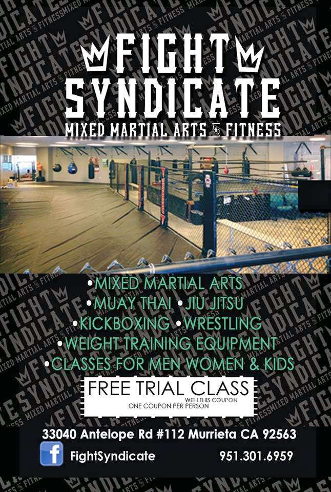 Fight Syndicate Mixed Martial Arts and Fitness | Photo 2 of 3 | Address: 33040 Antelope Rd #112, Murrieta, CA 92563, USA | Phone: (951) 301-6959