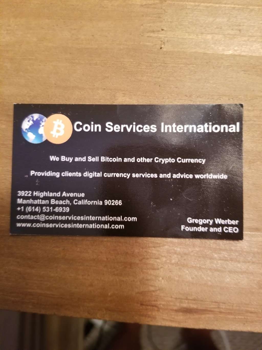 Coin Services International | 3922 Highland Ave, Manhattan Beach, CA 90266, USA | Phone: (614) 531-6939