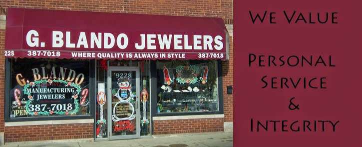 G Blando Jewelers | 9228 Broadway Ave, Brookfield, IL 60513 | Phone: (708) 387-0014