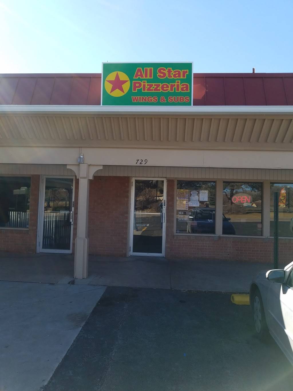 All Star Pizzeria | 1736, 1736, 729 Dale St, Fountain, CO 80817 | Phone: (719) 434-1978