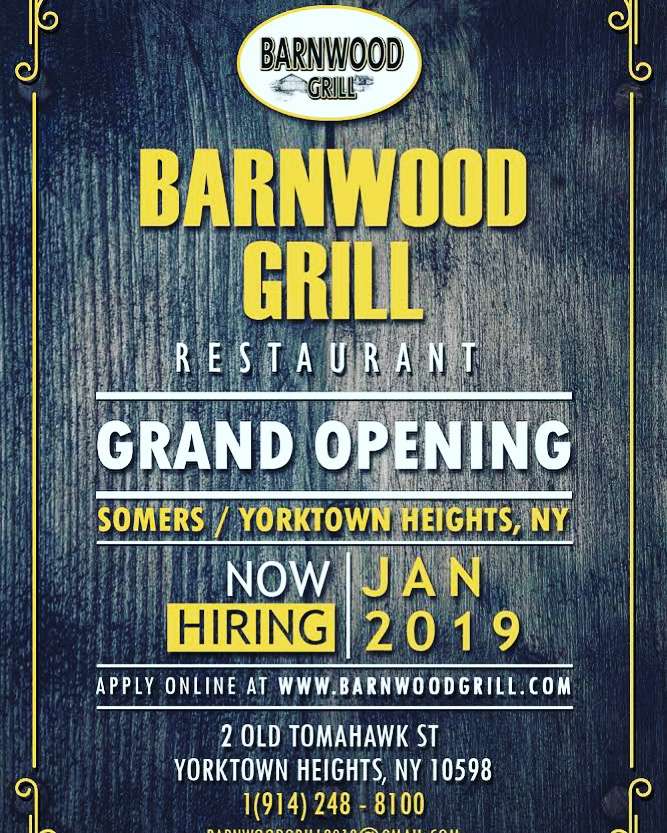 Barnwood Grill Restaurant | 2 Old Tomahawk St, Yorktown Heights, NY 10598, USA | Phone: (914) 248-8100