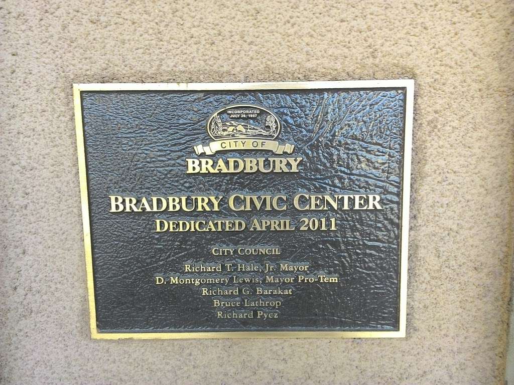 Bradbury City Hall | 600 Winston Ave, Bradbury, CA 91008 | Phone: (626) 358-3218