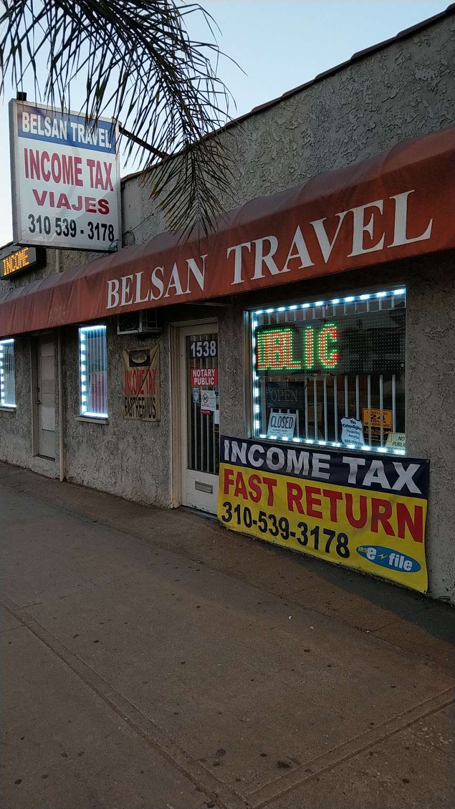 Belsan Travel Services | 1538 Pacific Coast Hwy, Harbor City, CA 90710, USA | Phone: (310) 539-3178