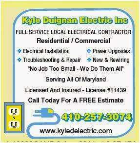 Kyle Duignan Electric Inc. | 7969 Stevens Rd, Owings, MD 20736 | Phone: (410) 257-3074