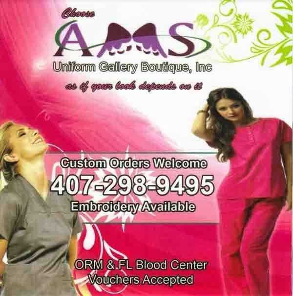 AMS Uniform Gallery | 7439 W Colonial Dr, Orlando, FL 32818 | Phone: (407) 298-9495