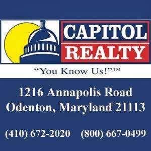 Capitol Realty, Inc. | 1216 Annapolis Rd, Odenton, MD 21113 | Phone: (410) 672-2020