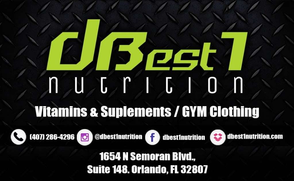 D Best 1 Nutrition | 1654 N Semoran Blvd #148,Orlando, FL, Orlando, FL 32807 | Phone: (407) 286-4296