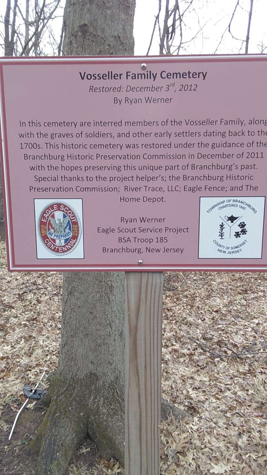 Vosseller Family Cemetery | Branchburg, NJ 08876