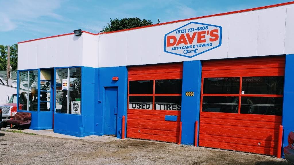 Daves Auto Care - Towing & Tire | 3998 Montgomery Rd, Cincinnati, OH 45212, USA | Phone: (513) 731-4808