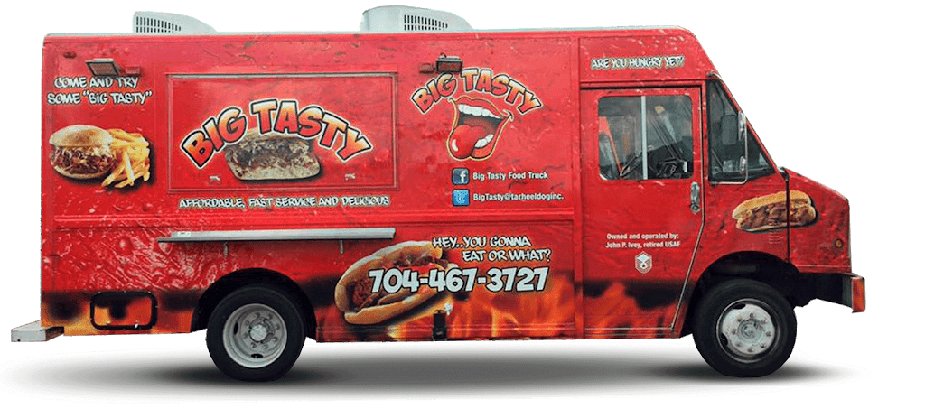 Custom Food Truck Graphics | 1927 Scott Futrell Dr, Charlotte, NC 28208, USA | Phone: (980) 202-1021