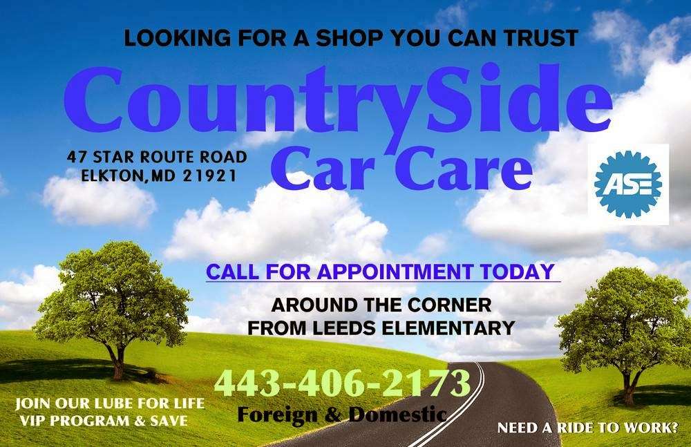 CountrySide Car Care | 47 Star Rte Rd, Elkton, MD 21921, USA | Phone: (443) 406-2173