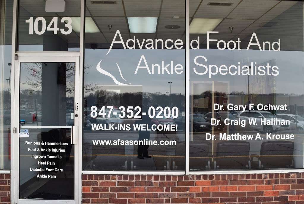 Advanced Foot And Ankle Specialists | 3777, 1043 S Roselle Rd, Schaumburg, IL 60193, USA | Phone: (847) 352-0200