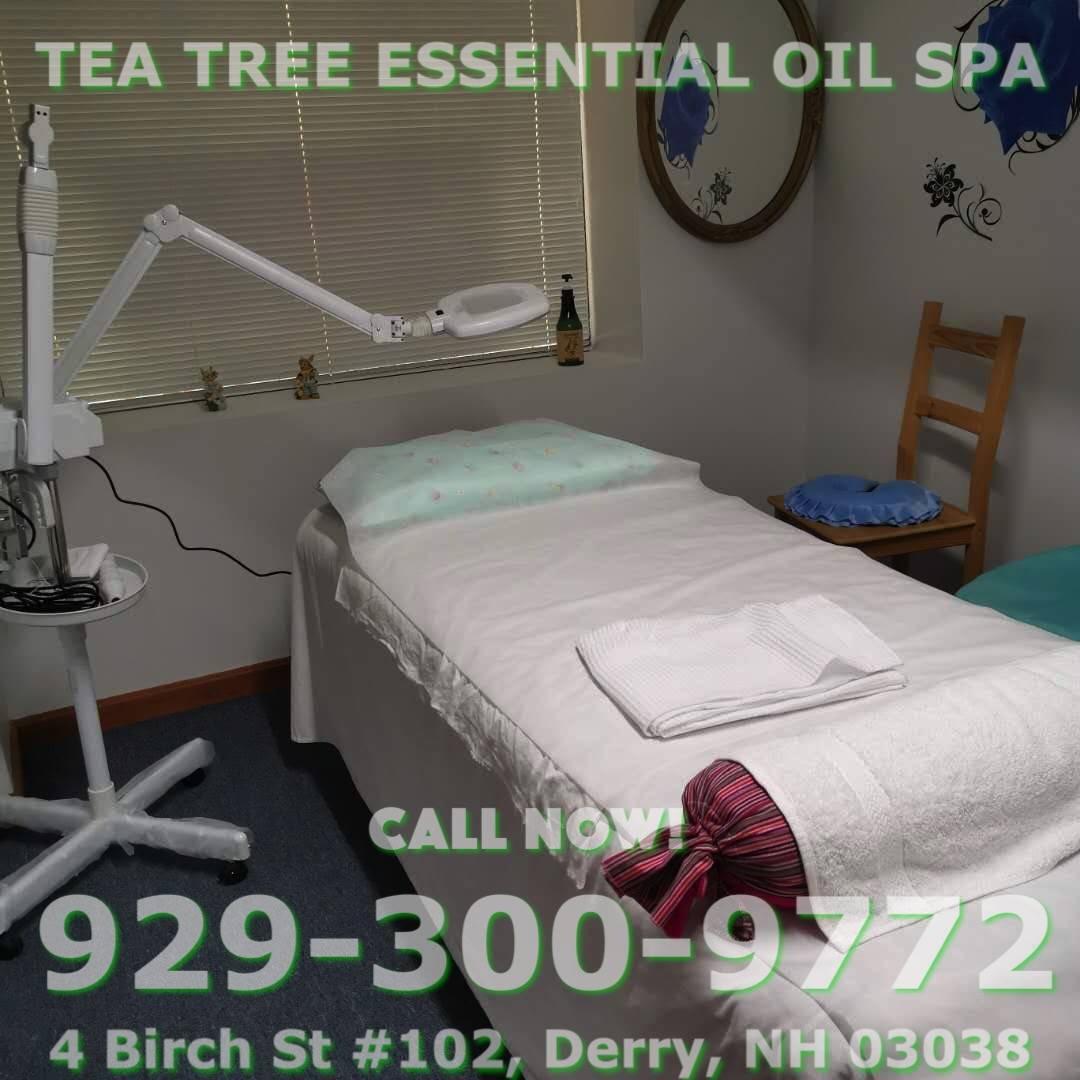 Tea Tree Essential Oil Spa | 4 Birch St Unit 102, Derry, NH 03038, United States | Phone: (929) 300-9772