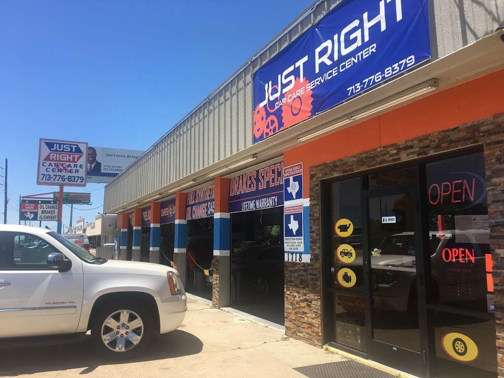 Just Right Car Care Center | 1718 S. Hwy 6 Houston, TX 77077, Houston, TX 77077 | Phone: (281) 741-0606