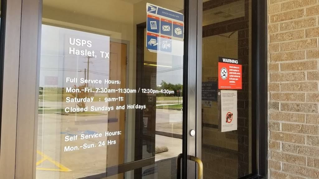 United States Postal Service | 1097 School House Rd, Haslet, TX 76052, USA | Phone: (800) 275-8777