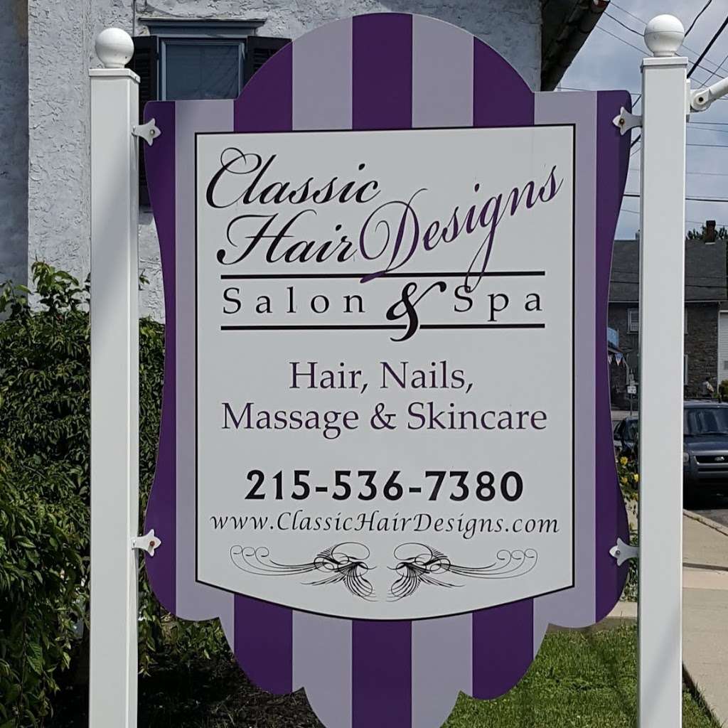 Classic Hair Designs Salon & Spa | 8 Main St N, Trumbauersville, PA 18970 | Phone: (215) 536-7380