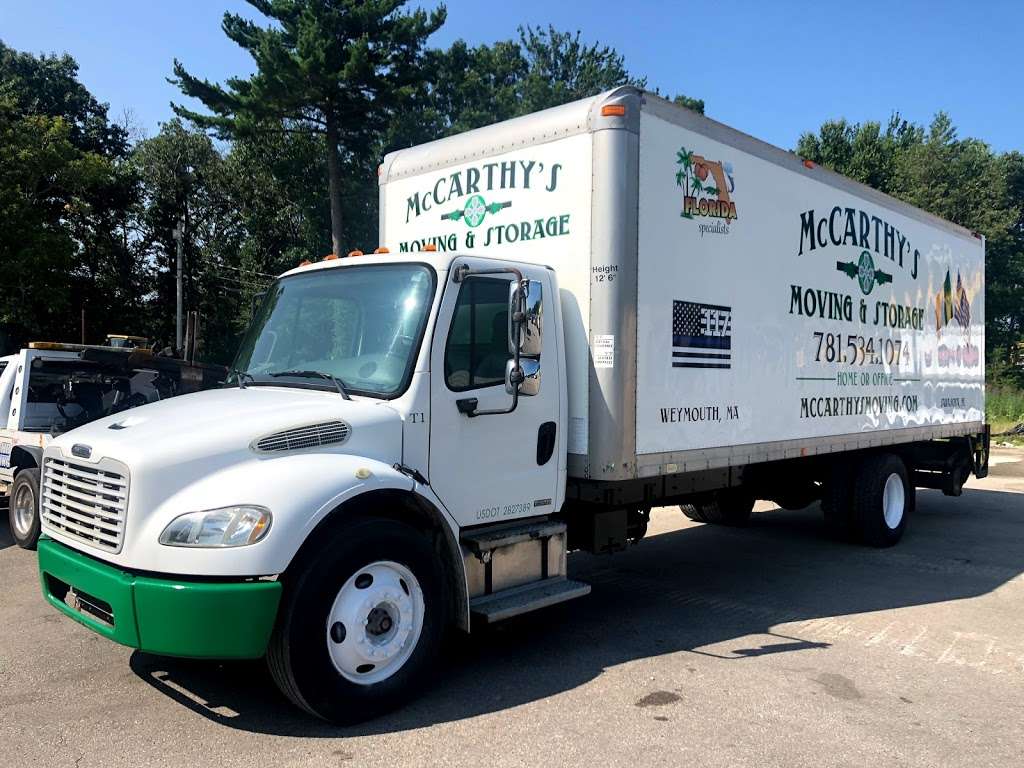 McCarthys Moving & Storage | 52 Oak St, Weymouth, MA 02190, USA | Phone: (781) 534-1074