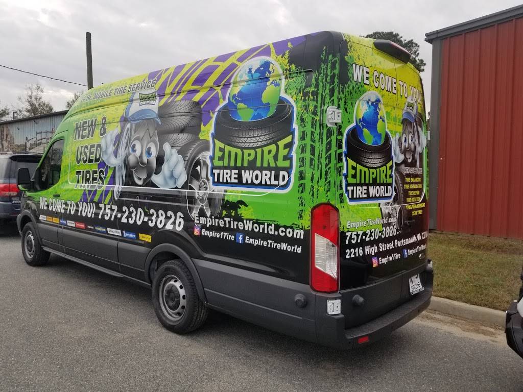 Mobile Tire Service 24Hrs Empire Tire World | High St, Portsmouth, VA 23704, USA | Phone: (757) 286-5966