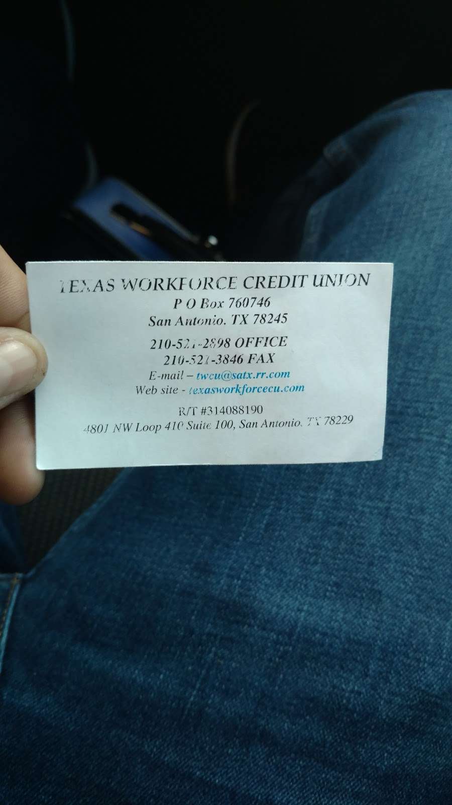 Texas Workforce Credit Union | 4801 Northwest Loop 410 Suite 100, San Antonio, TX 78229, USA | Phone: (210) 521-2898