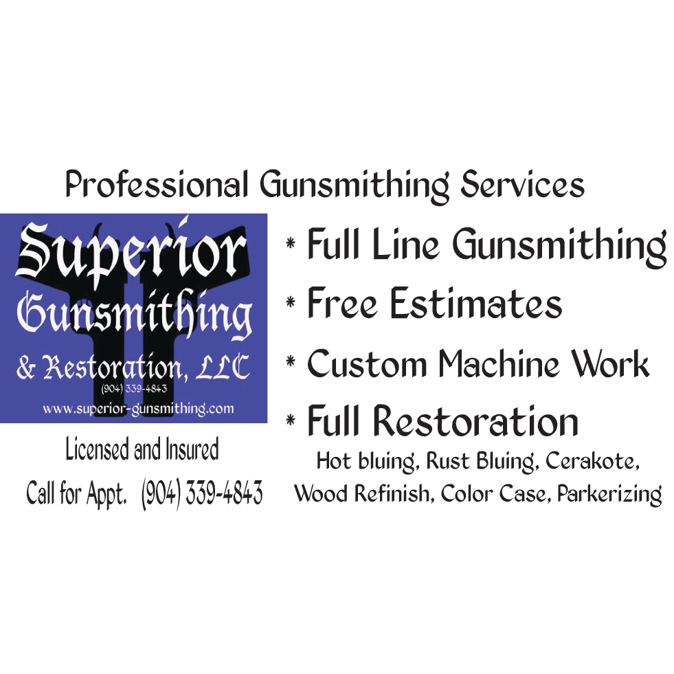 Superior Gunsmithing & Restoration | 1949 Gamewell Rd, Jacksonville, FL 32211, USA | Phone: (904) 339-4843