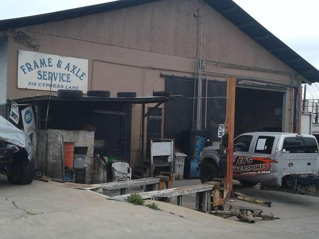 Frame & Axle Services of El Cajon | 210 Cypress Ln, El Cajon, CA 92020, USA | Phone: (619) 444-9439