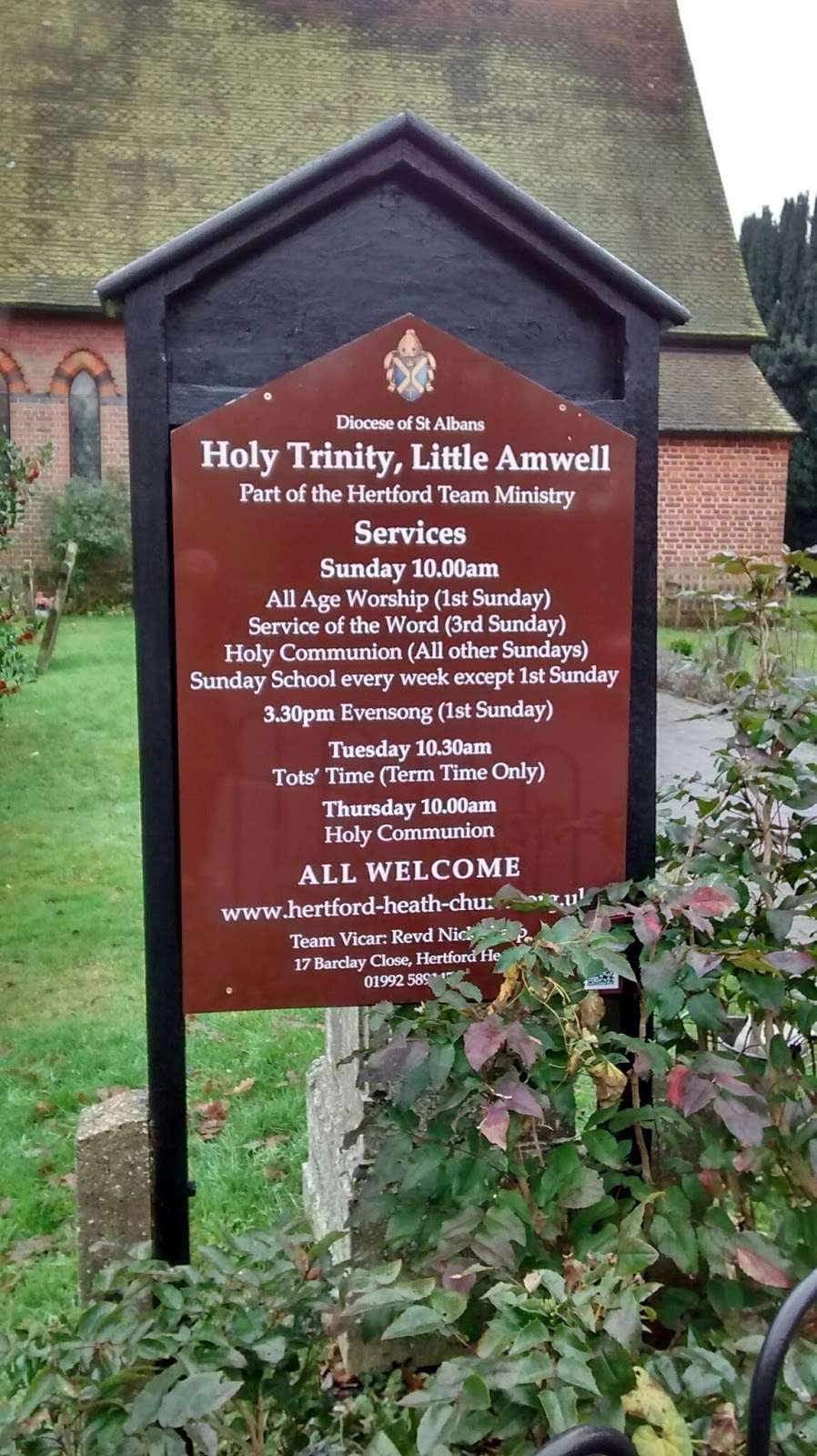 Holy Trinity Church | Church Hill, Hertford Heath, Hertford SG13 7RS, UK | Phone: 01992 589147