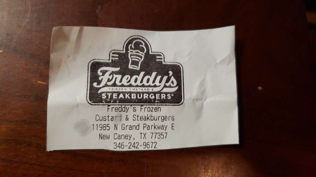 Freddys Frozen Custard & Steakburgers | 11985 N Grand Pkwy E, New Caney, TX 77357, USA | Phone: (346) 242-9672